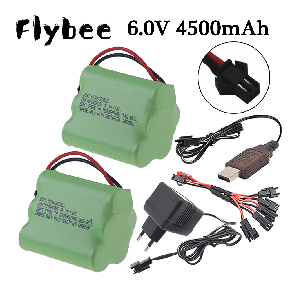 Rc Helicopter Charger - 6V 4500mAh แบตเตอรี่ Ni-MH ปลั๊ก SM