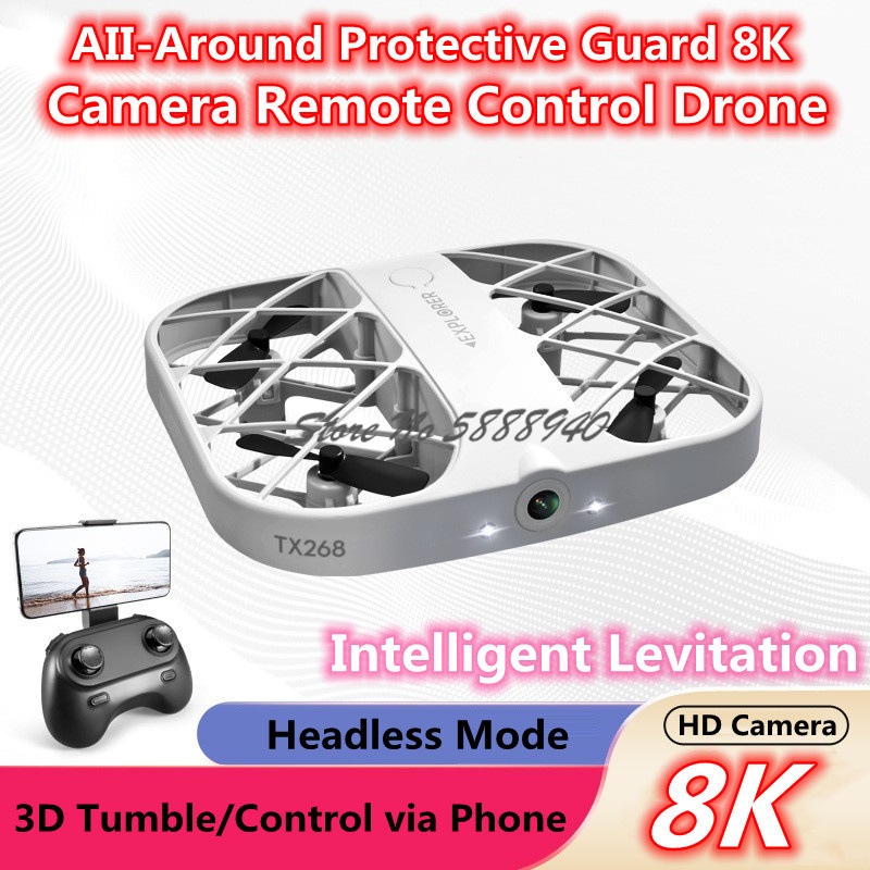 Rc Helicopter Electric - โดรนควบคุมระยะไกล Enclosed Protect 8K HD Camera