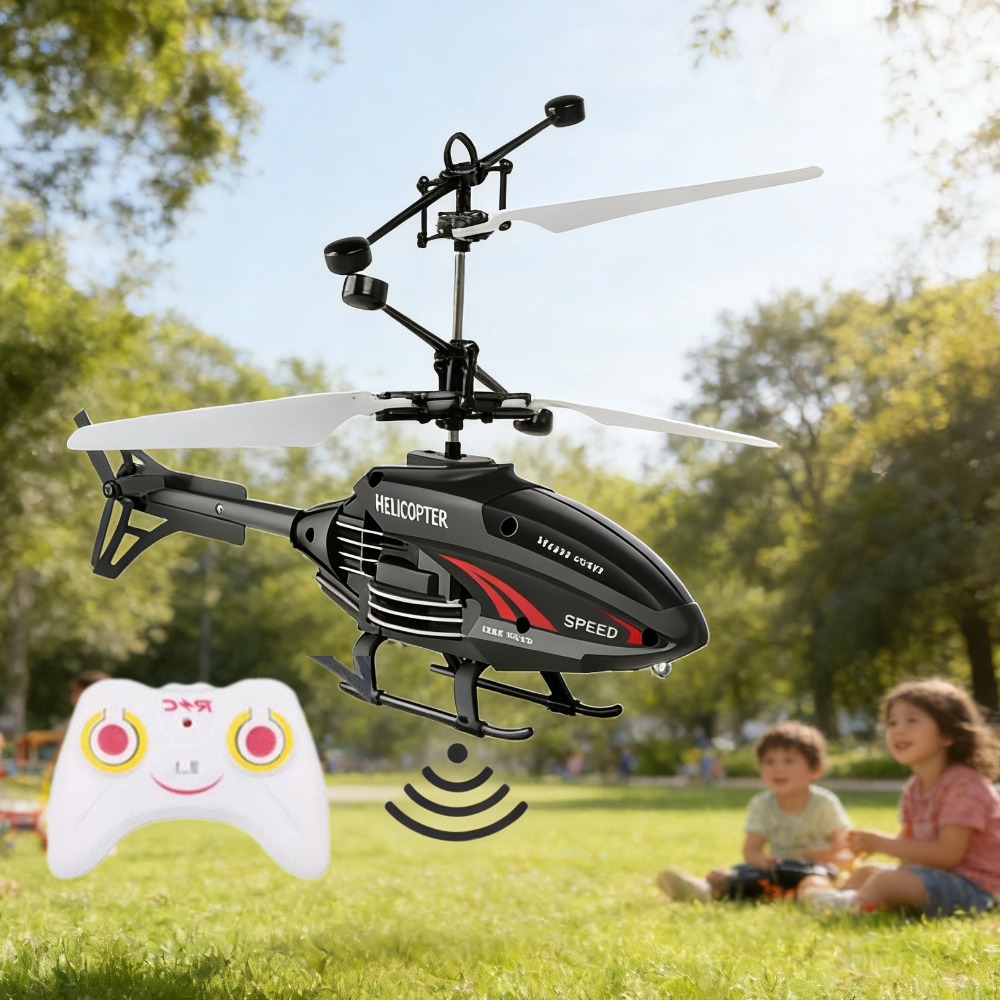 Rc Helicopter Case - ของเล่นเฮลิคอปเตอร์บังคับวิทยุแบบชาร์จไฟได้ มินิโดรนบังคับวิทยุ ปลอดภัย ทนทานต่อการตก ของเล่นเด็ก