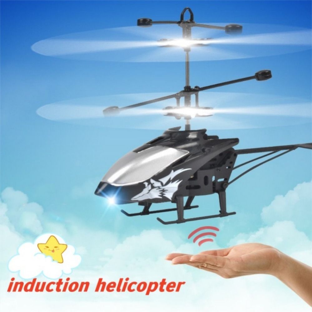 Rc Helicopter Large - เฮลิคอปเตอร์บังคับวิทยุพลาสติกขนาดเล็ก สีขาว เหลือง ดำ ชาร์จผ่าน USB
