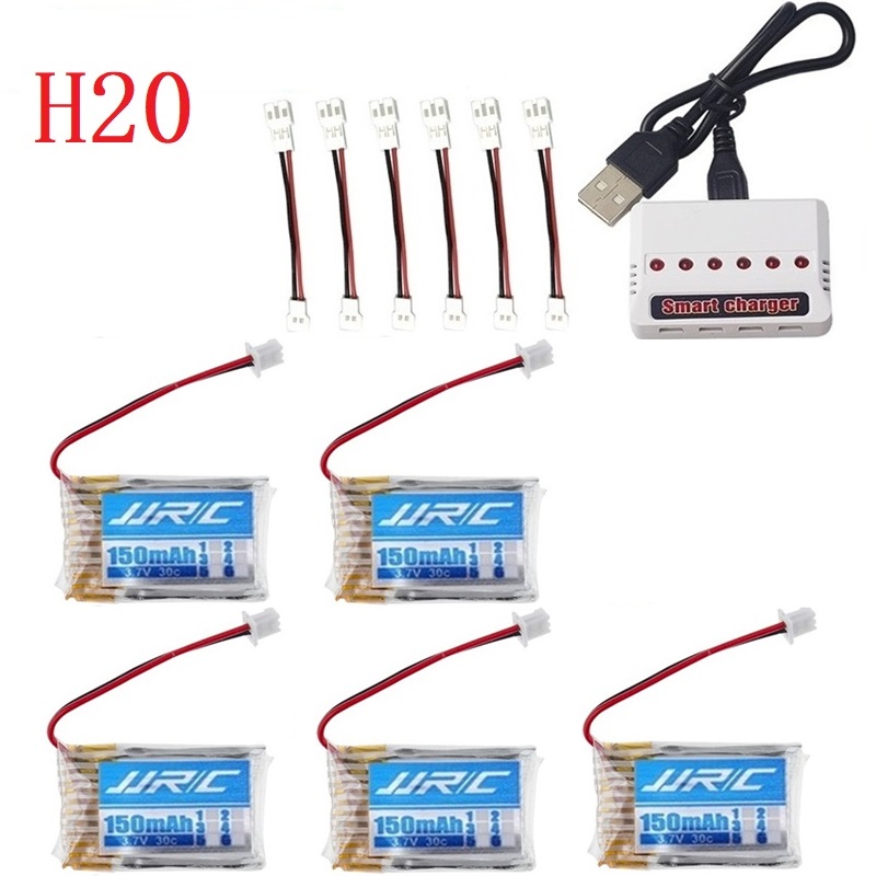 แบตเตอรี่แท้ JJRC H20 3.7V 150 - Rc Helicopter Charger บทวิจารณ์และราคา