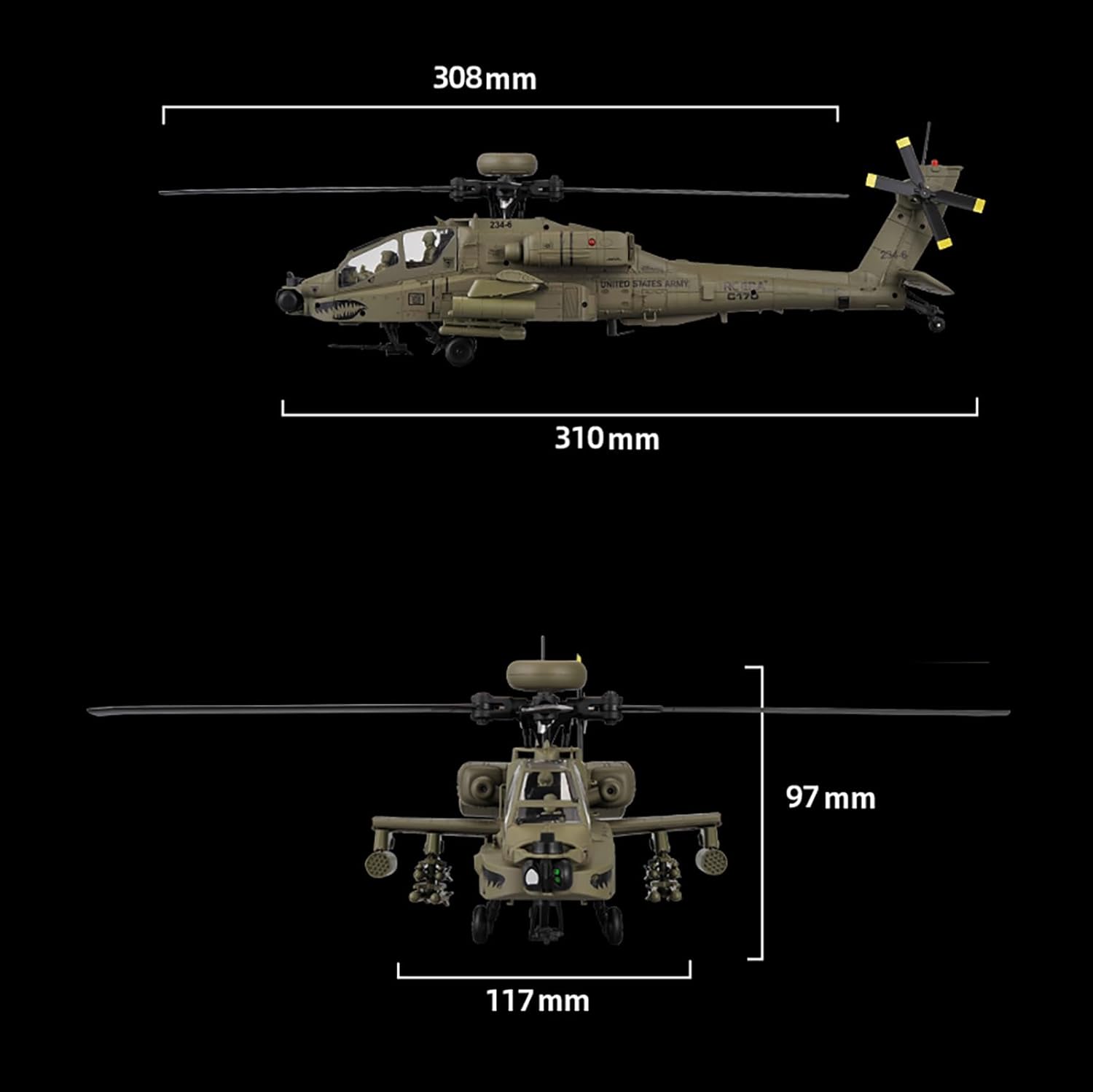 เฮลิคอปเตอร์บังคับวิทยุ 310 มม - Rc Helicopter Large บทวิจารณ์และราคา