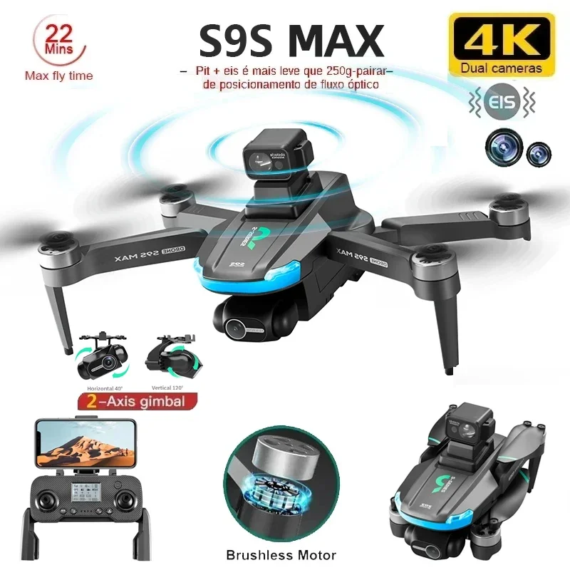 ใหม่S9S MAX MINI Drone 4K 2 แก - Rc Helicopter Case บทวิจารณ์และราคา