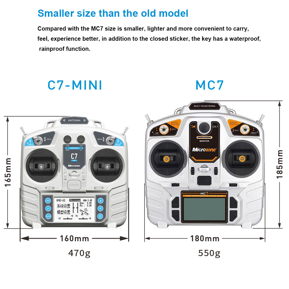 MicroZone MC7 Controller C7 เค - Rc Helicopter Remote Control บทวิจารณ์และราคา
