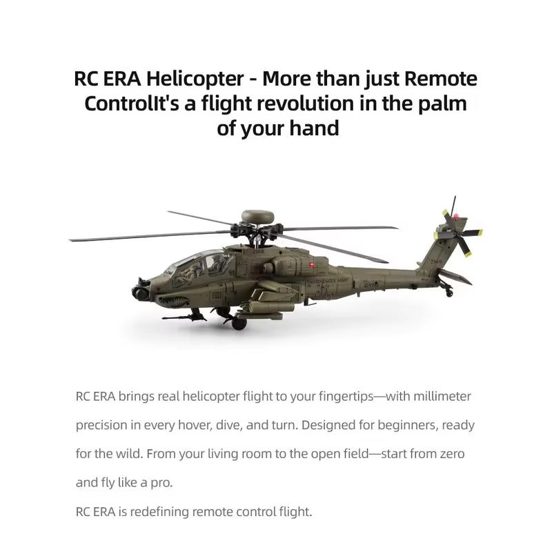เฮลิคอปเตอร์ RC Era Ah 64d Apa - Rc Helicopter Single Rotor บทวิจารณ์และราคา